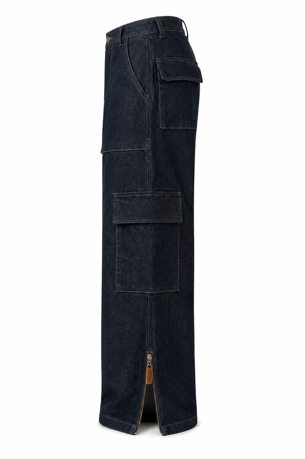 Denim Cargo Pants