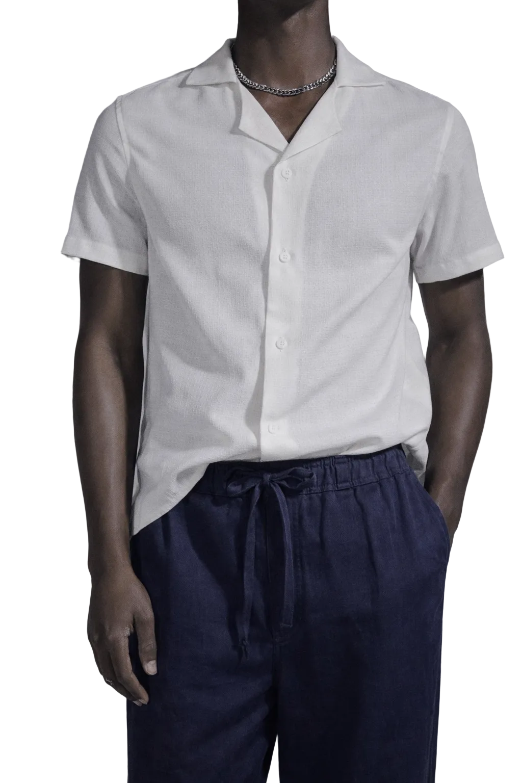 Cuban Shirt / White — Men’s Shirt