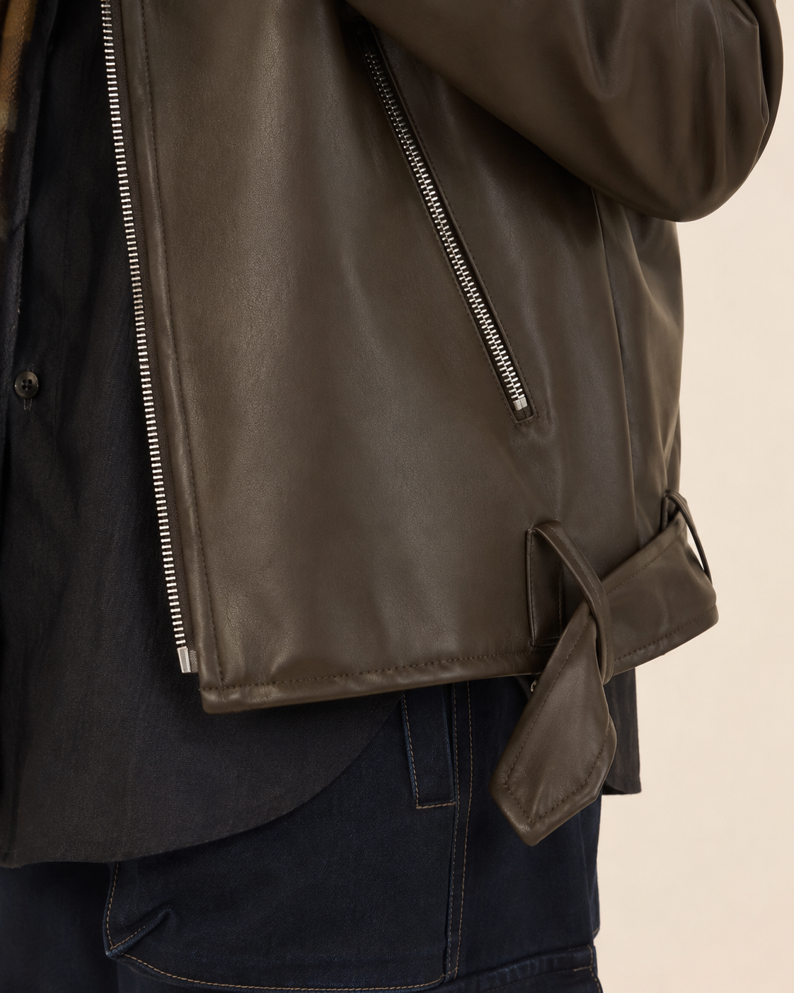 Soft Leather Moto Jacket | Female