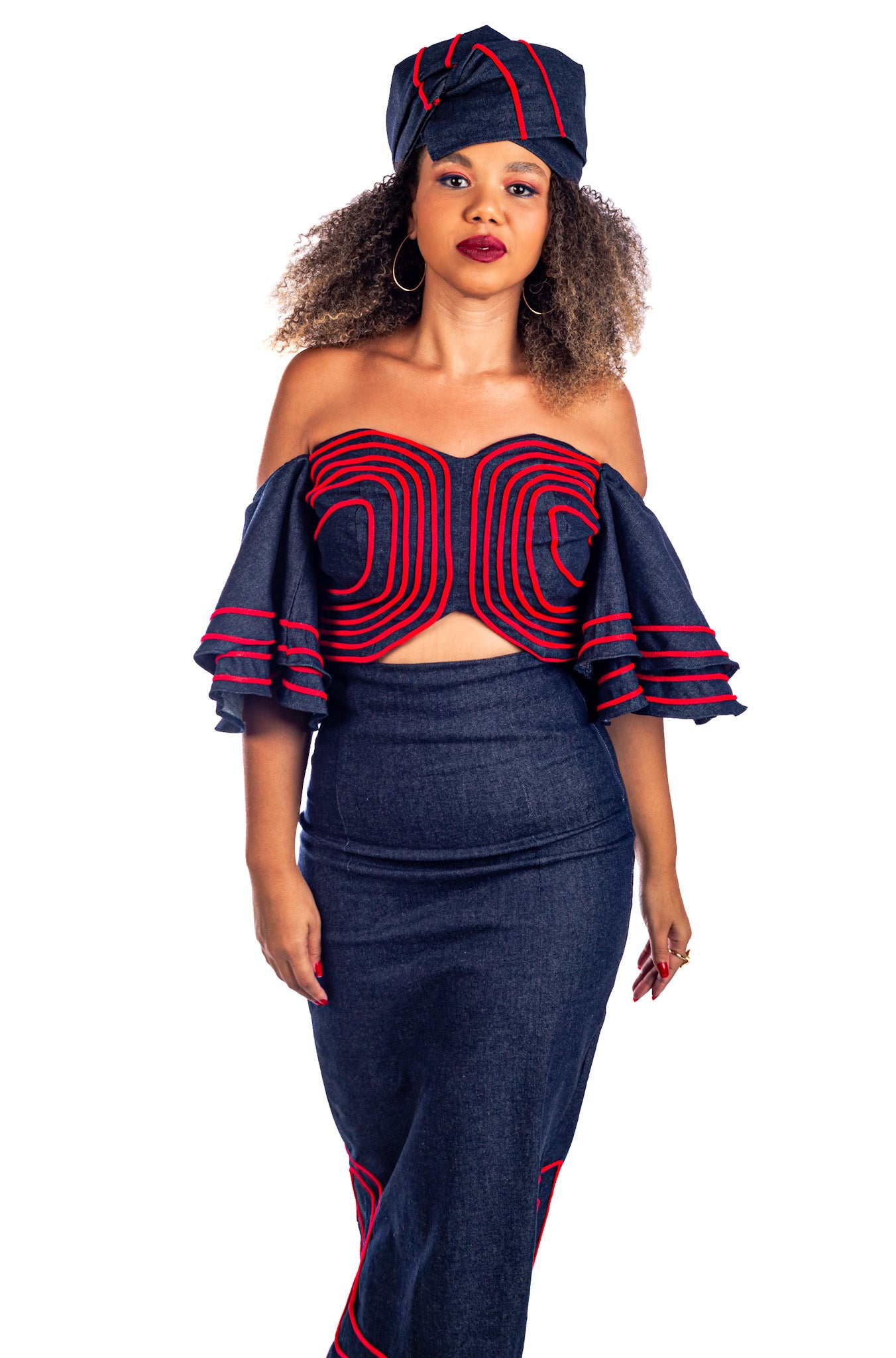 Nubian Queen Pencil Skirt – Maria Denim Collection