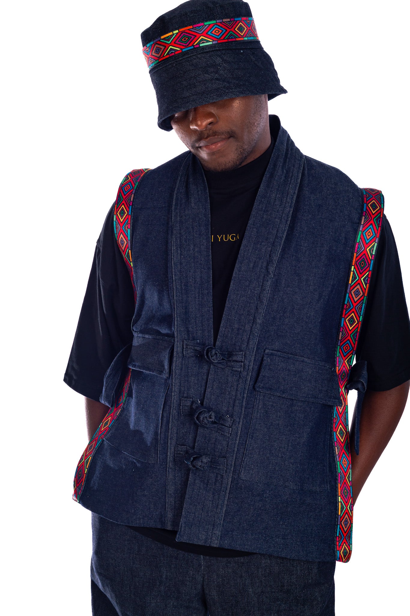 Men’s Streetwear Denim Farm Vest