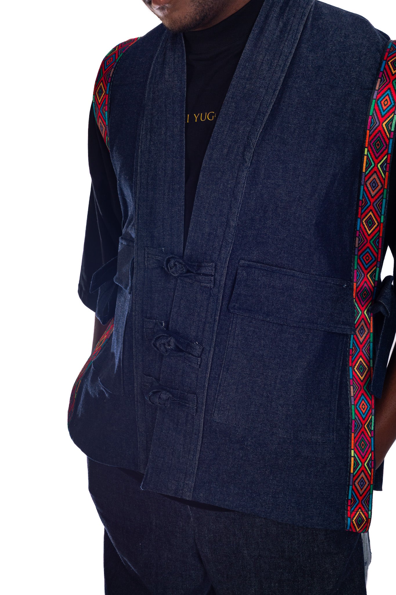 Men’s Streetwear Denim Farm Vest