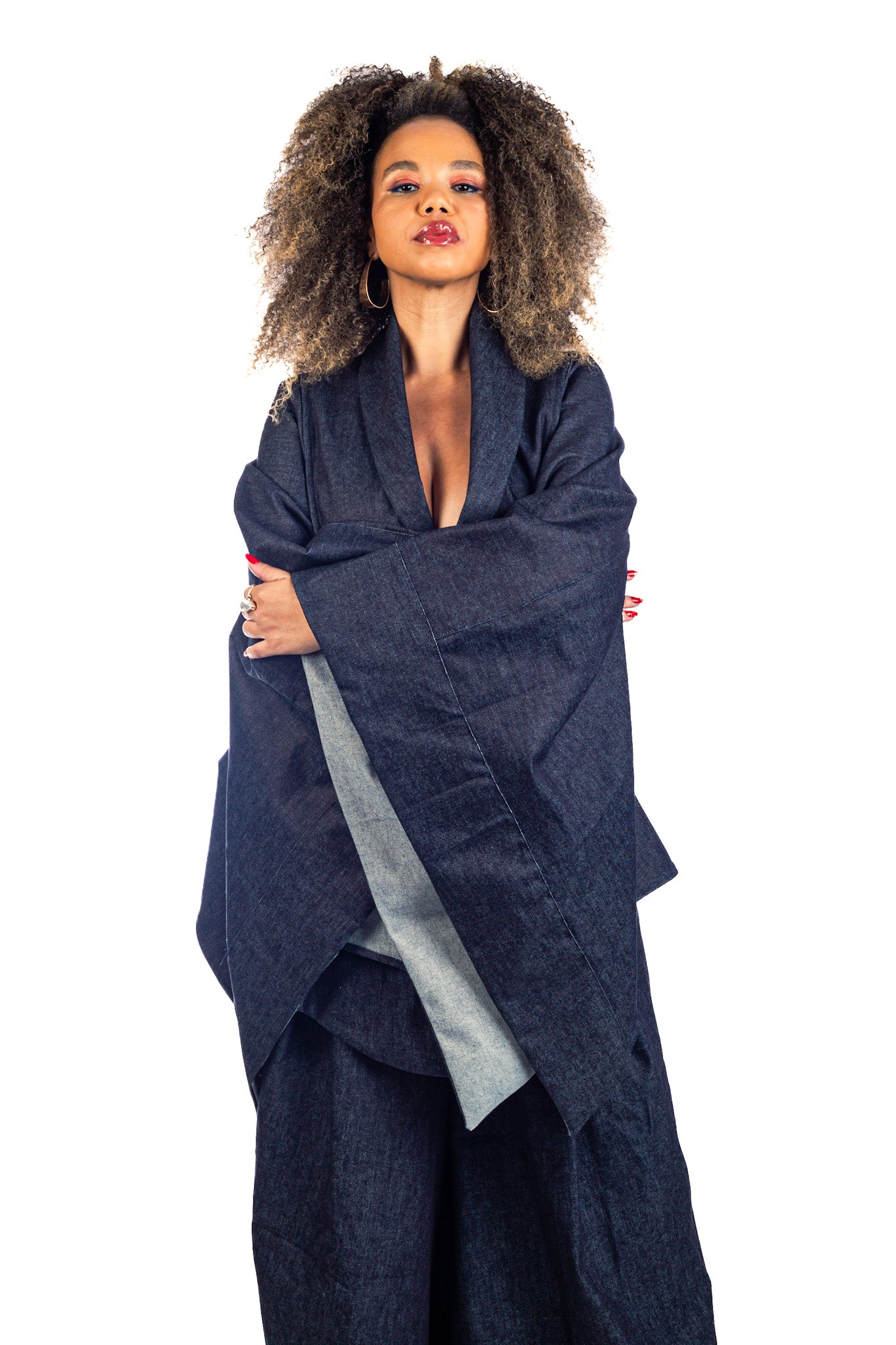 Women's Denim Set – Exclusive Pants and Kimono by Maria Denim Collection