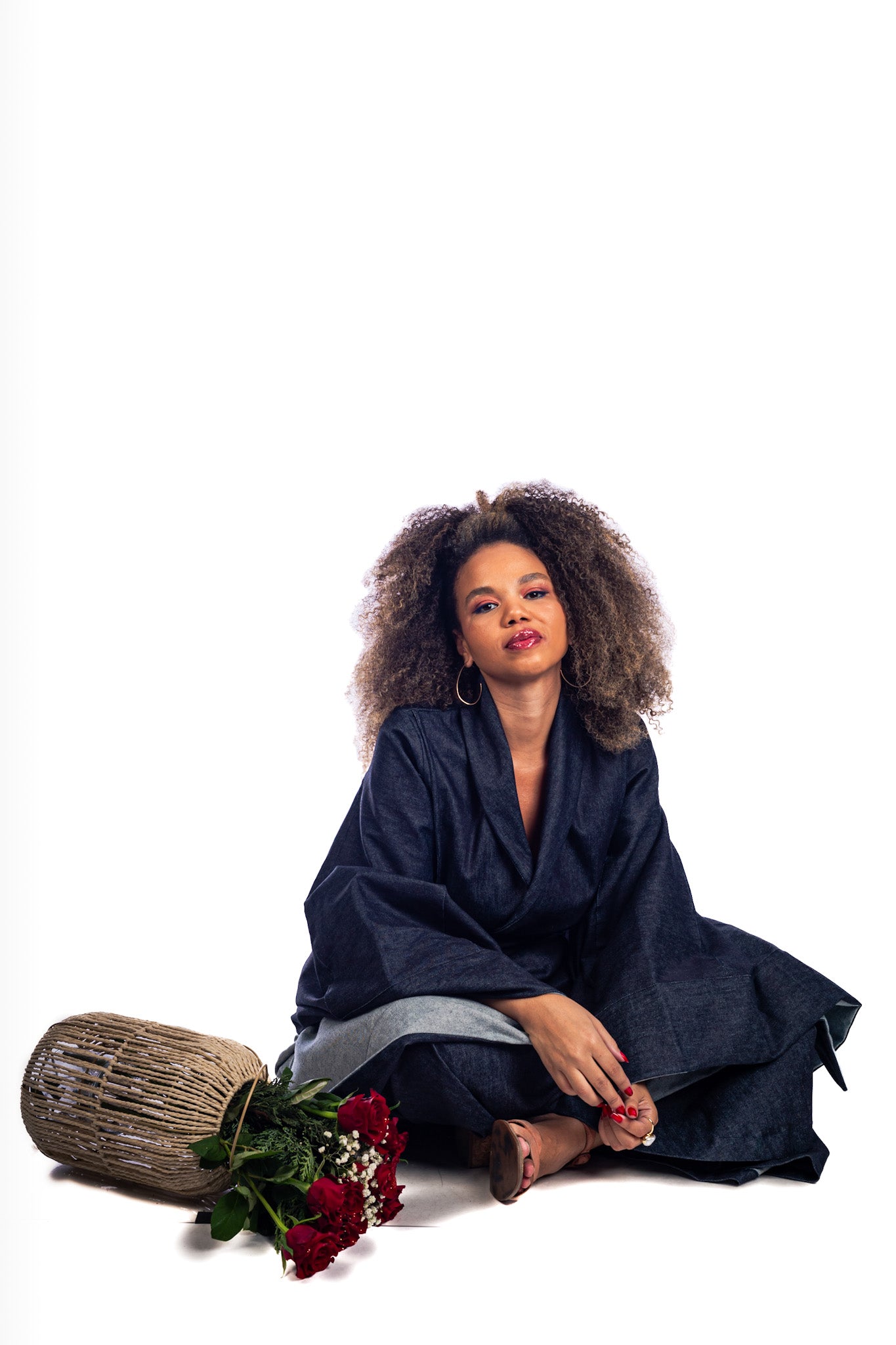 Women's Denim Set – Exclusive Pants and Kimono by Maria Denim Collection