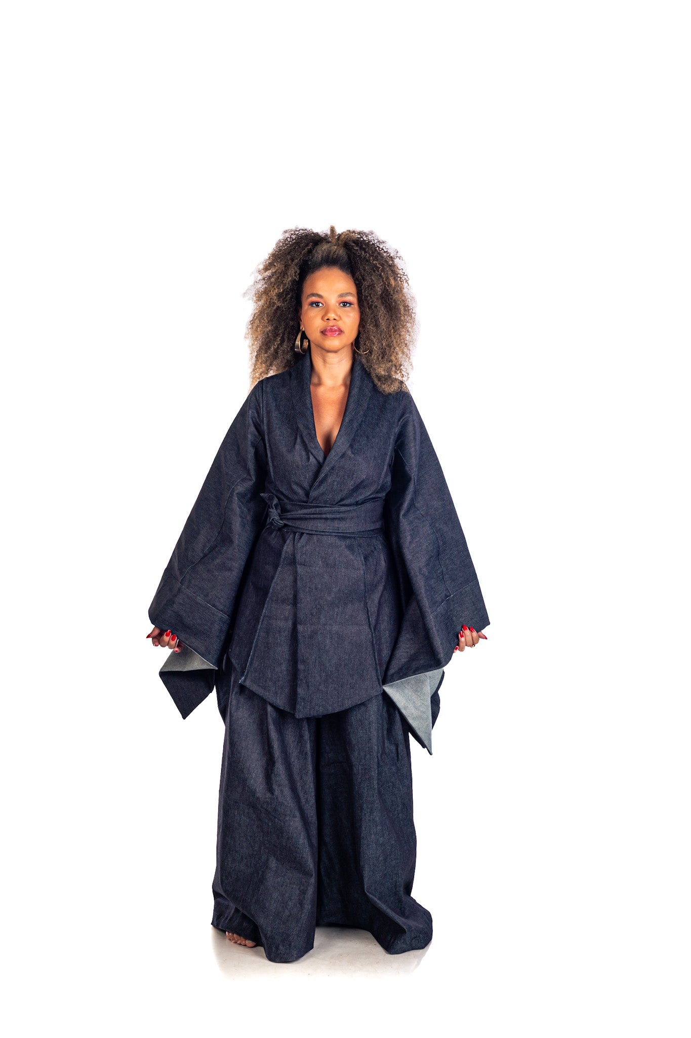 Women's Denim Set – Exclusive Pants and Kimono by Maria Denim Collection