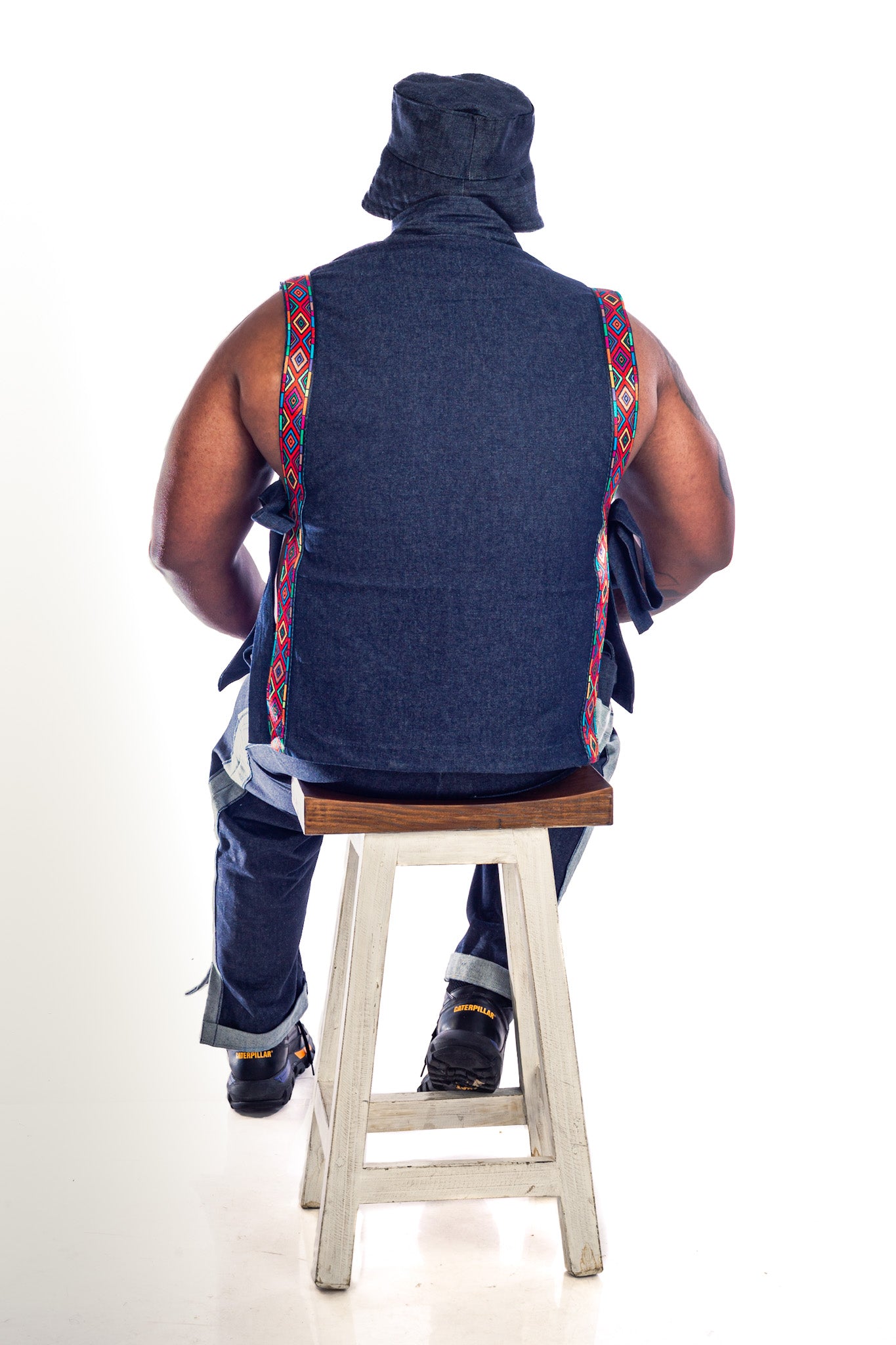 Men’s Streetwear Denim Farm Vest