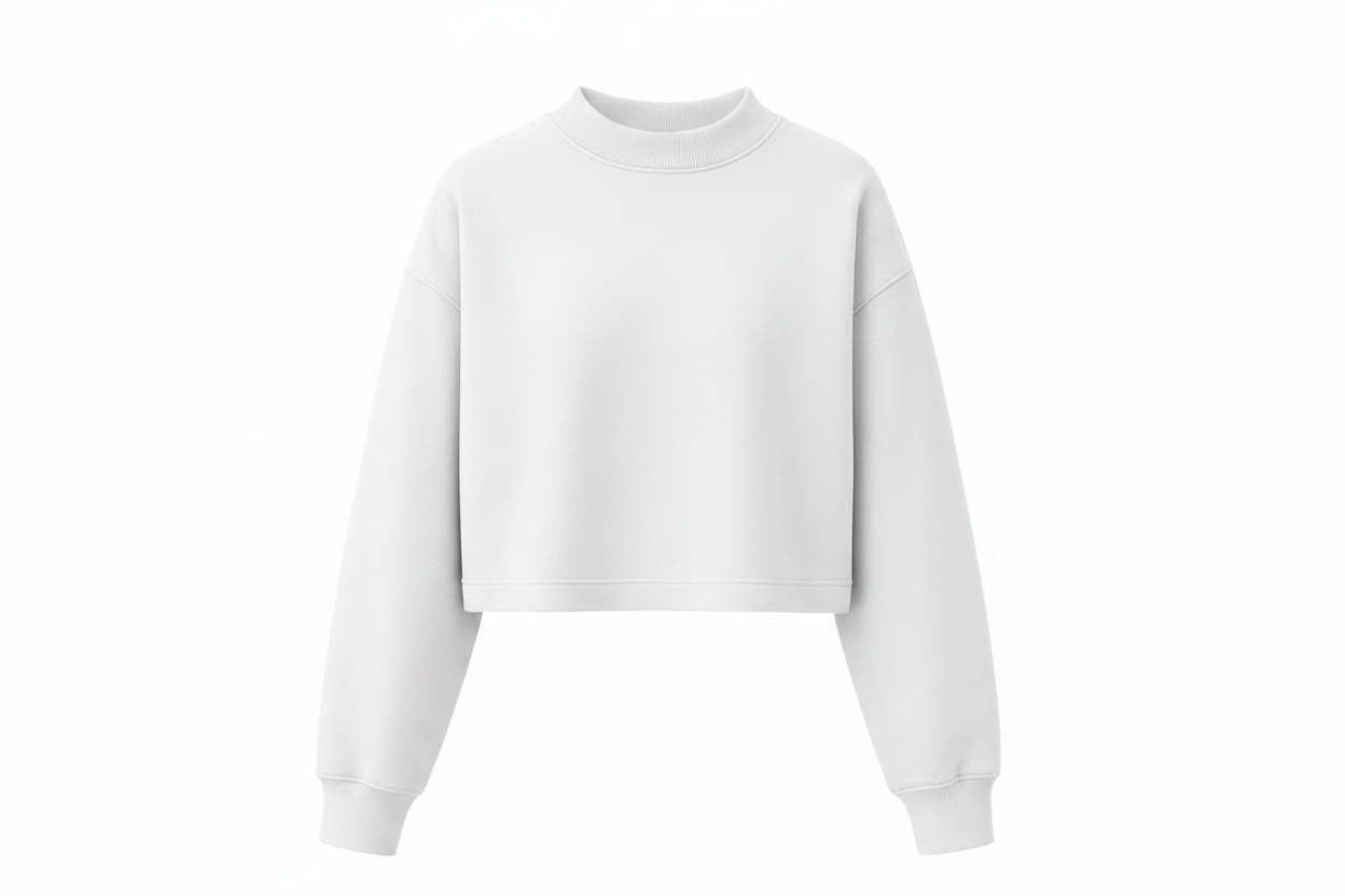 Cashmere Extralength Sleeve Reversable Crop