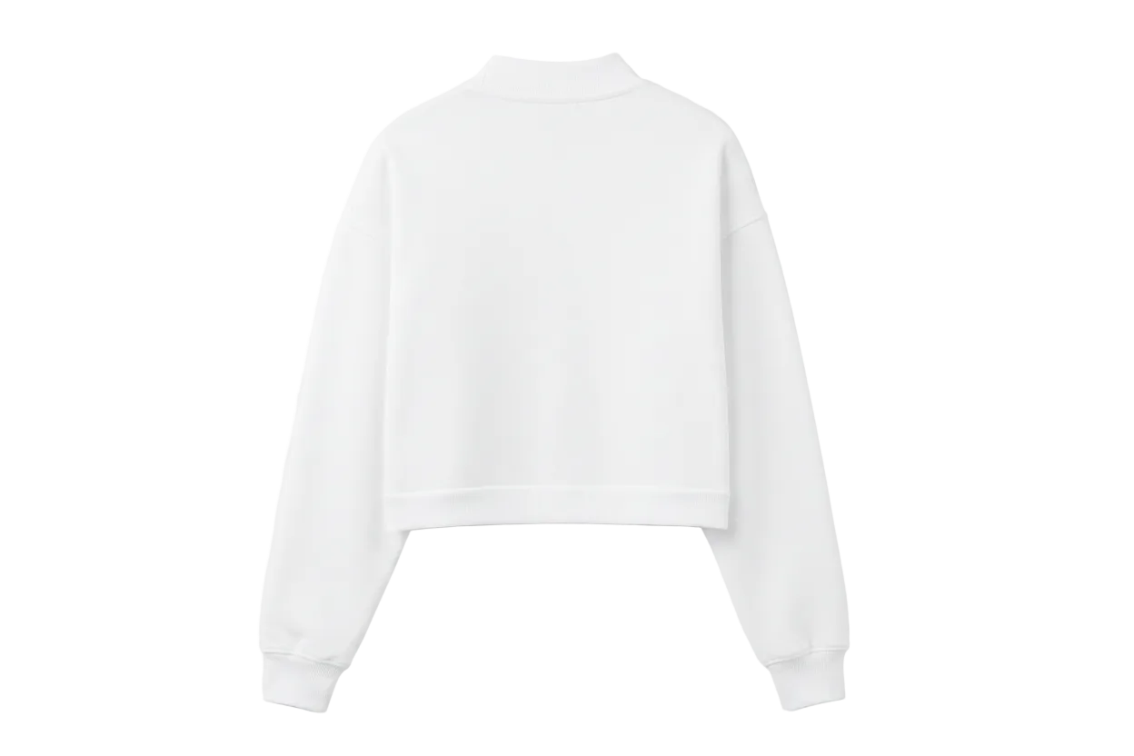Cashmere Extralength Sleeve Reversable Crop