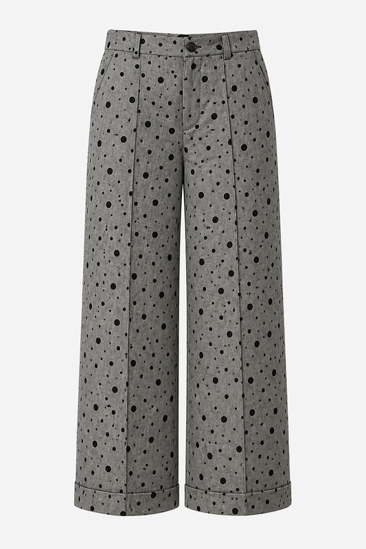 Textured Polka Dot Chinos