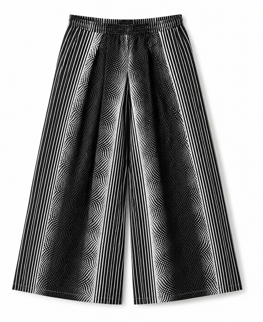 Xhosa Tribute Zebra Wide-Leg Pants