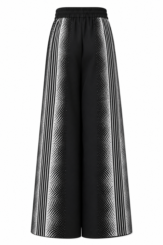 Xhosa Tribute Zebra Wide-Leg Pants