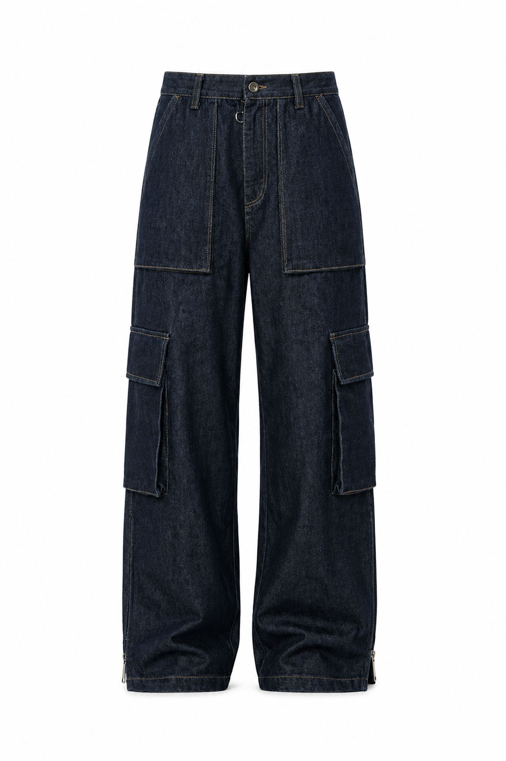 Denim Cargo Pants