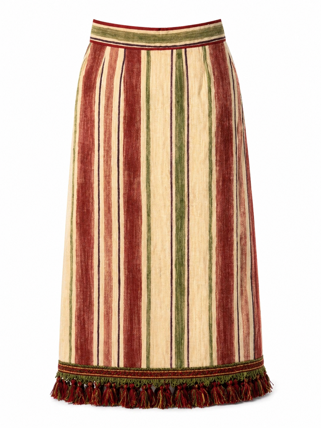 Structured Tassel Skirt