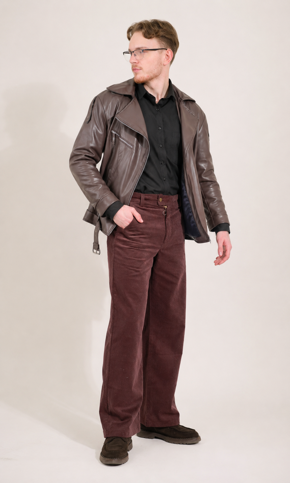 Soft Leather Moto Jacket | Male