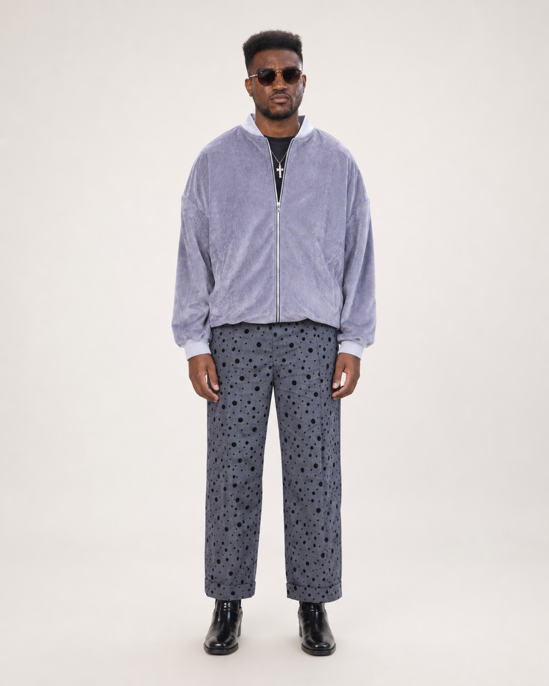 Sage Corduroy Bomber Jacket | Grey