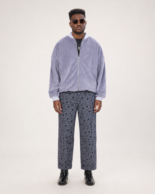 Sage Corduroy Bomber Jacket | Grey