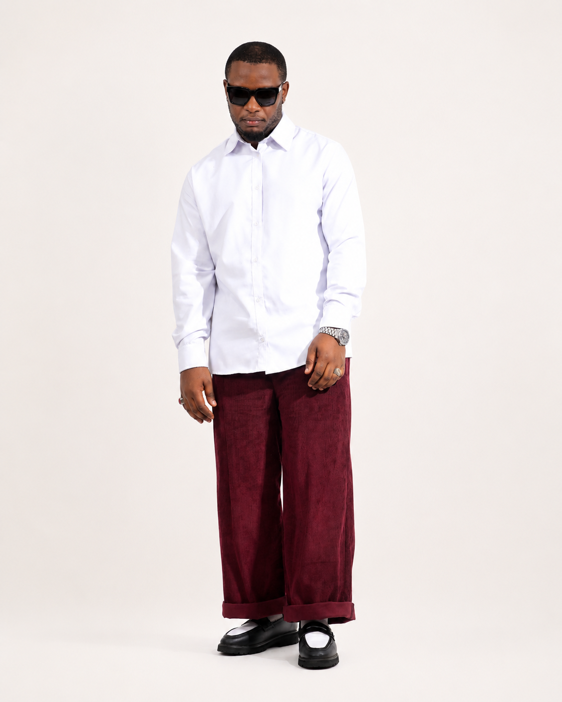 Espresso Corduroy Pants | Burgundy