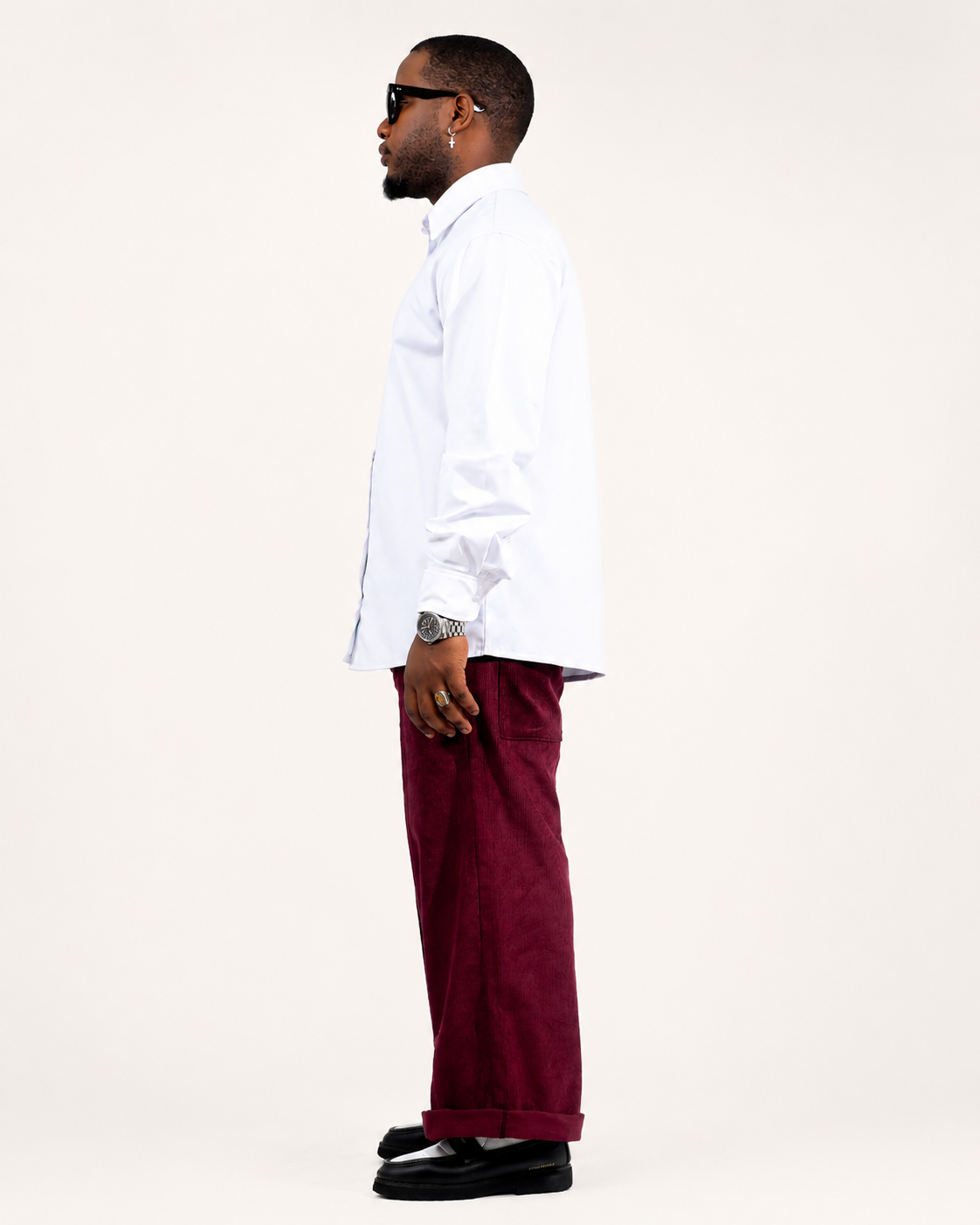 Espresso Corduroy Pants | Burgundy