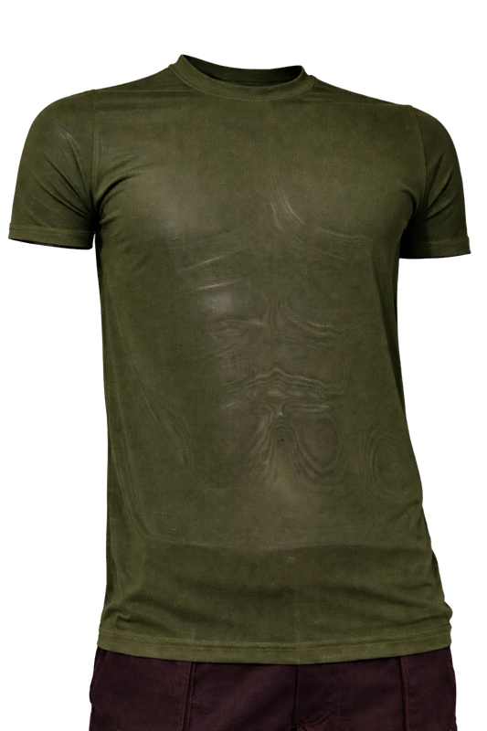 Fine Mesh Tee / Seaweed Green — Men’s Shirt