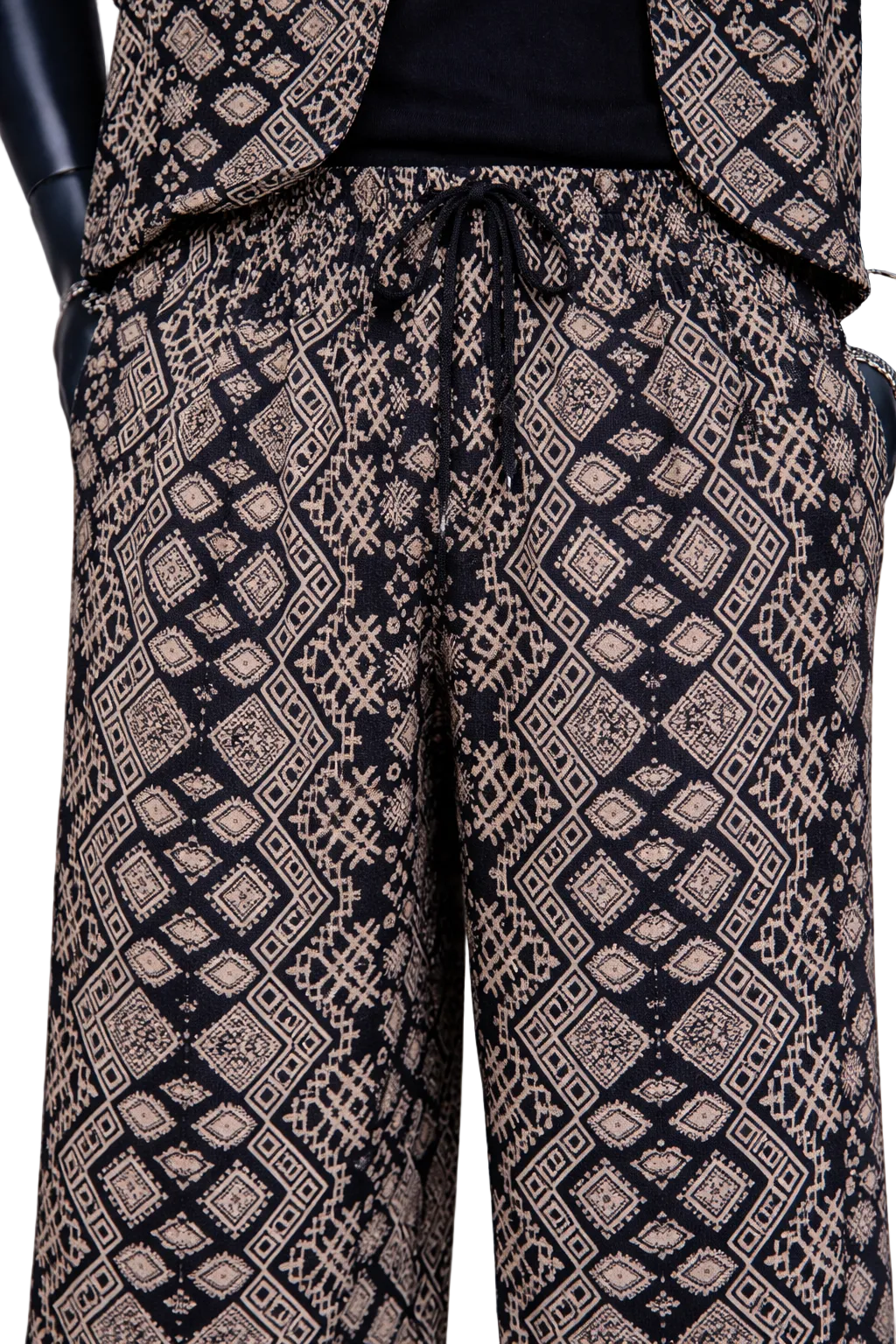 Shweshwe Wide-Leg Pants / African Print — Unisex
