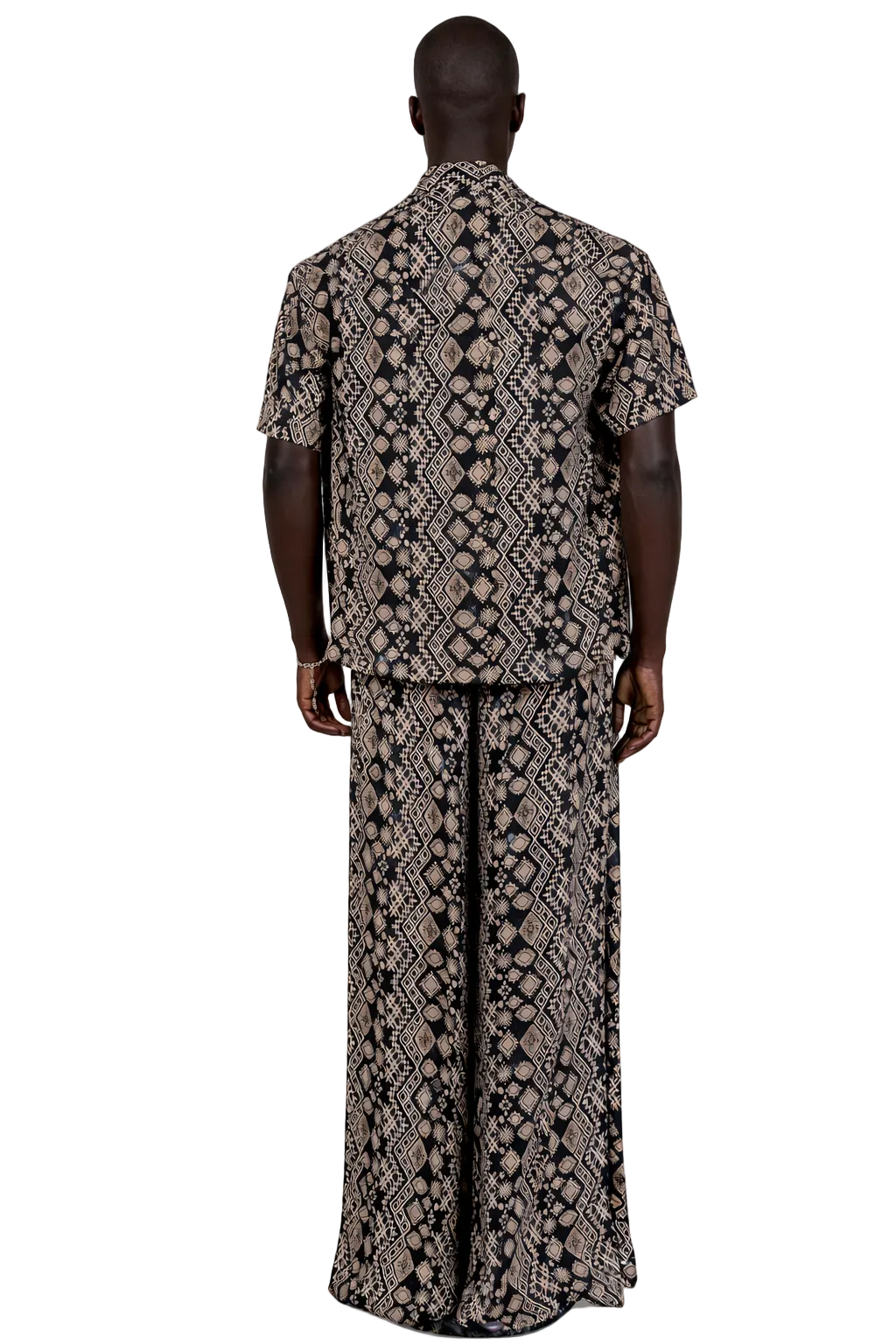 Shweshwe Wide-Leg Pants / African Print — Unisex