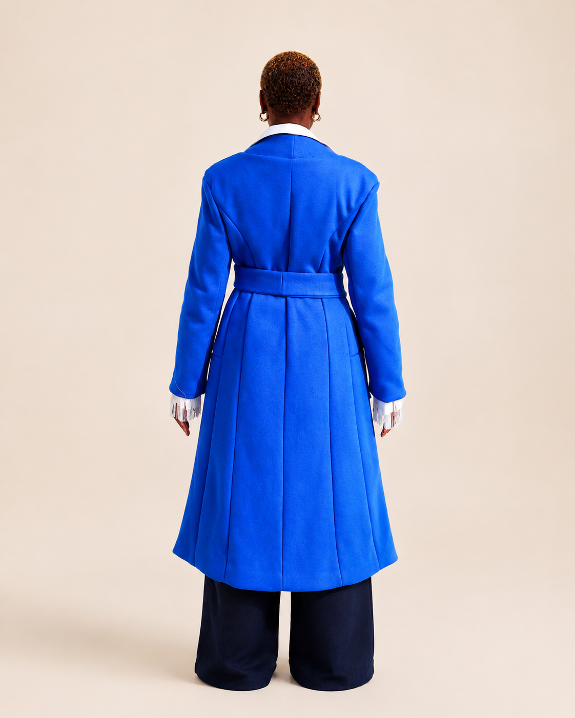 Indigo Rhythm Belted Coat