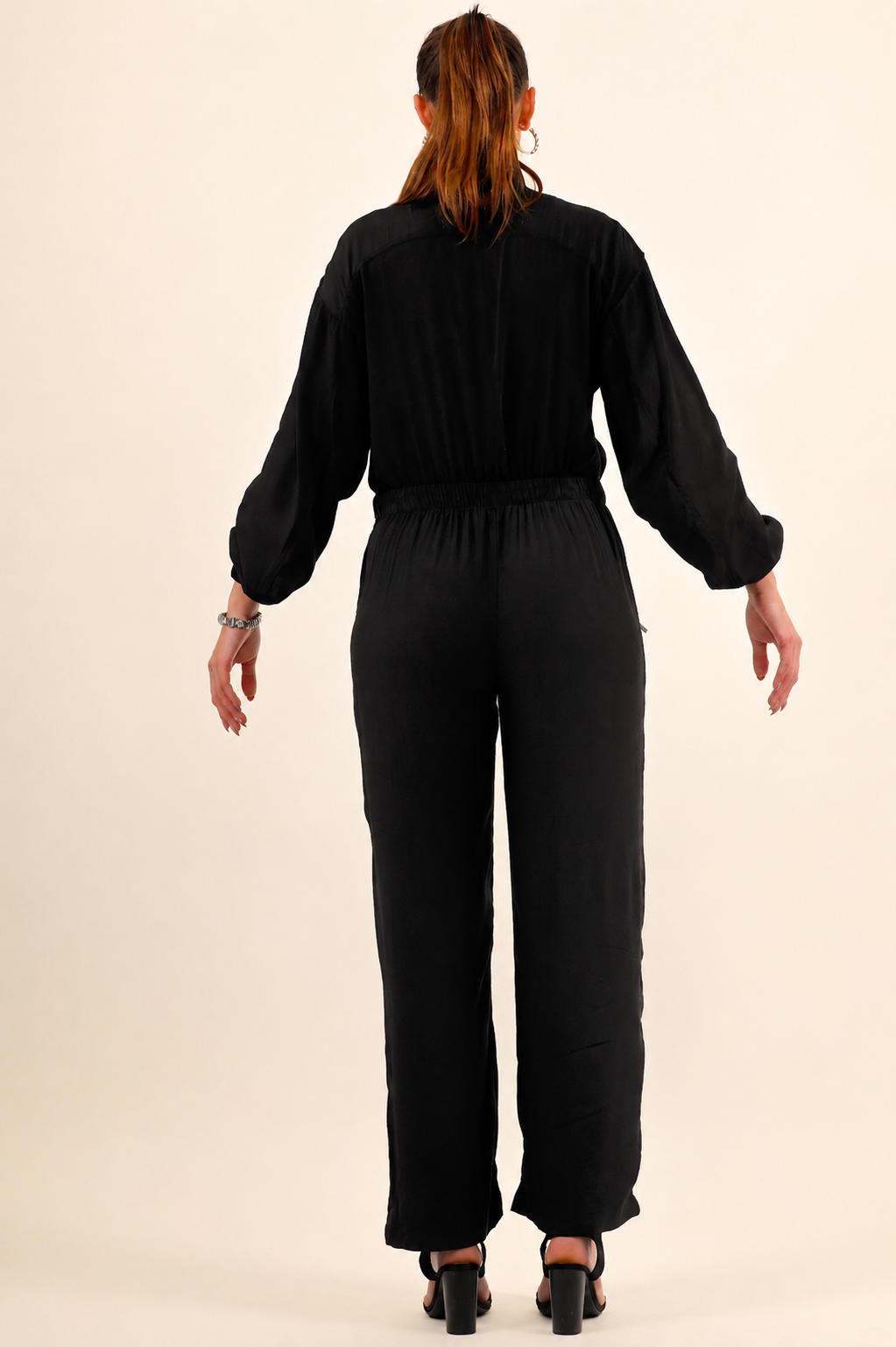 Metal Line Zip Jumpsuit