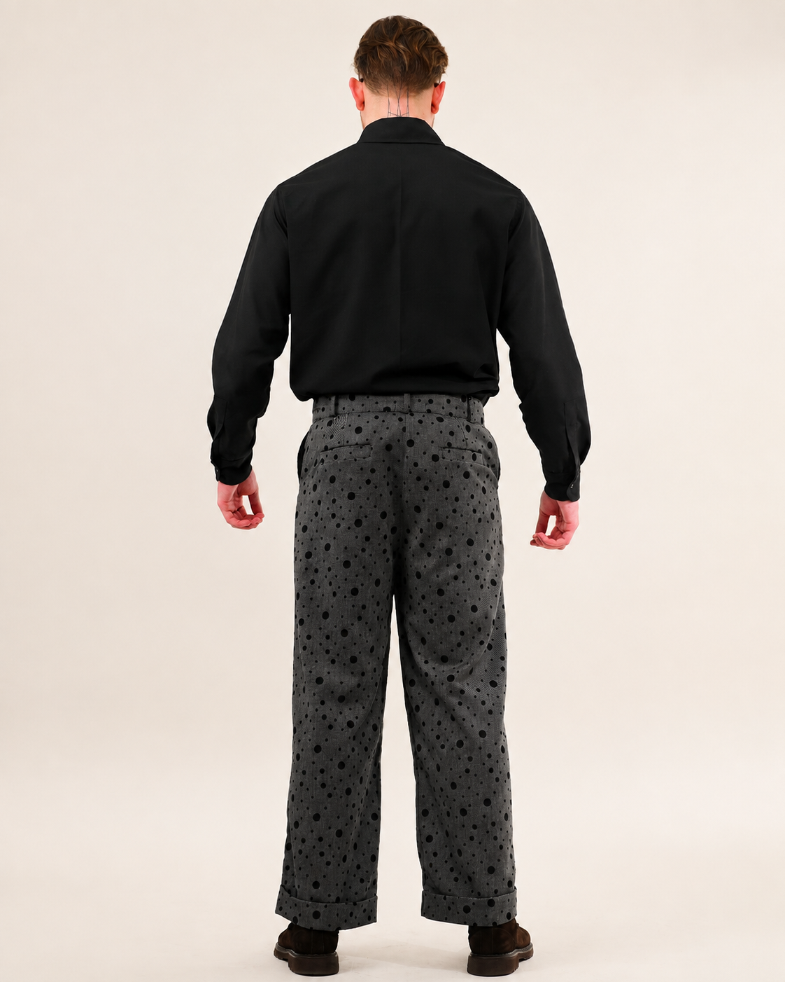 Textured Polka Dot Chinos