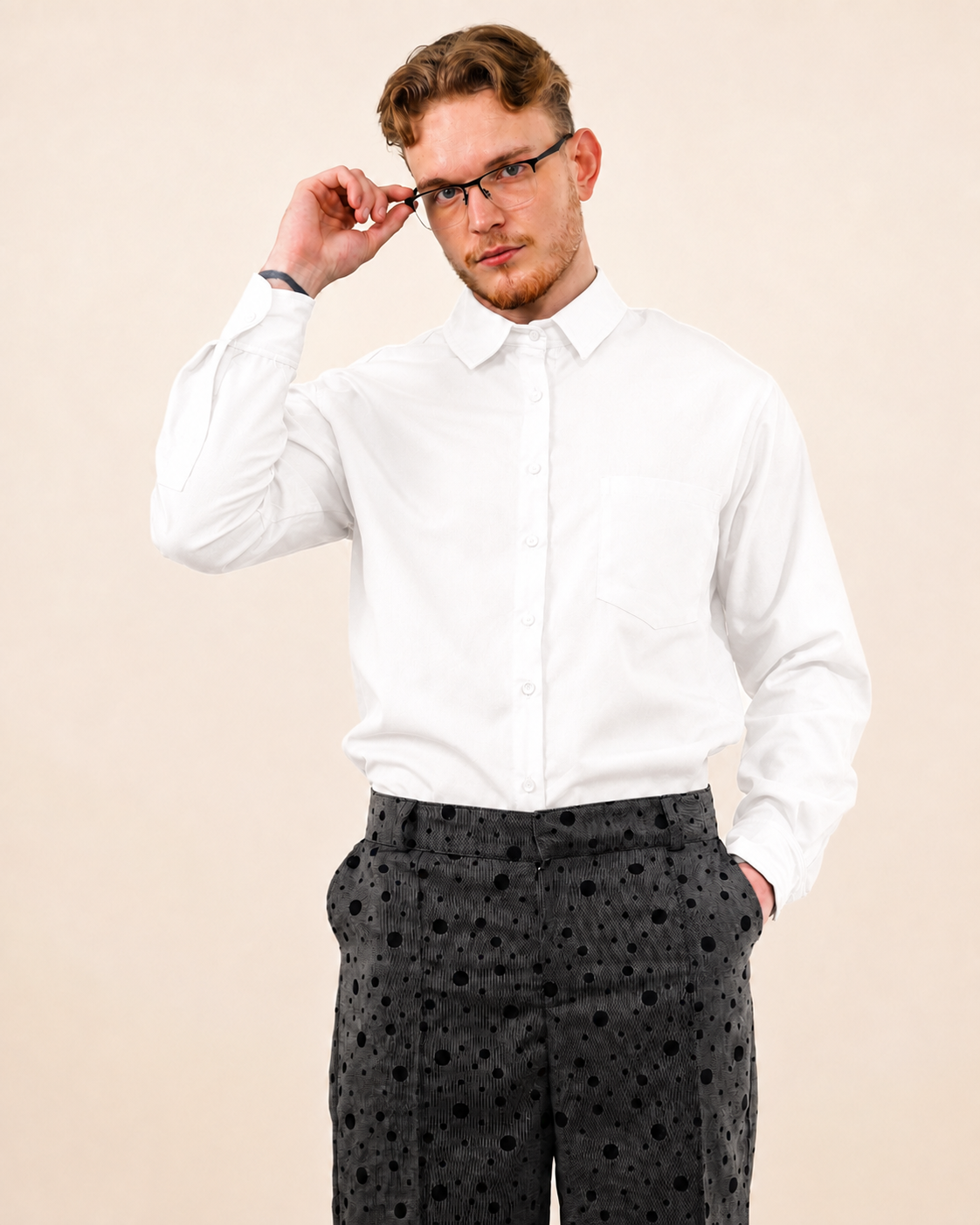Cashmere Essential Shirt | White