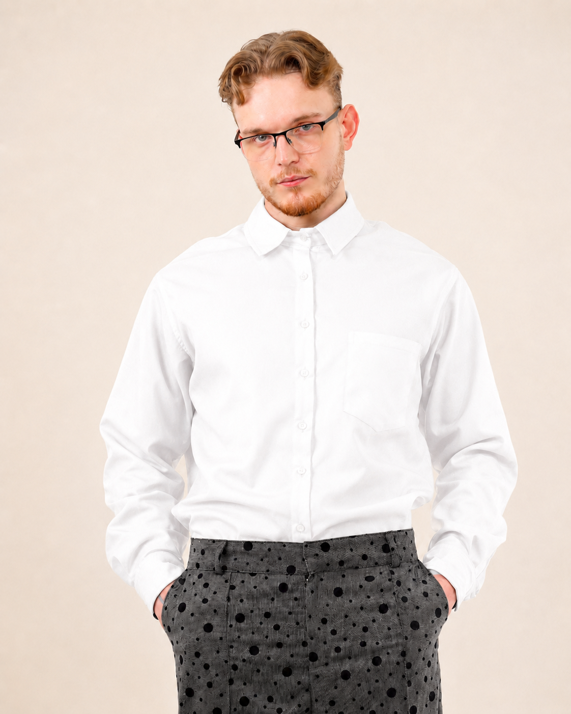Cashmere Essential Shirt | White