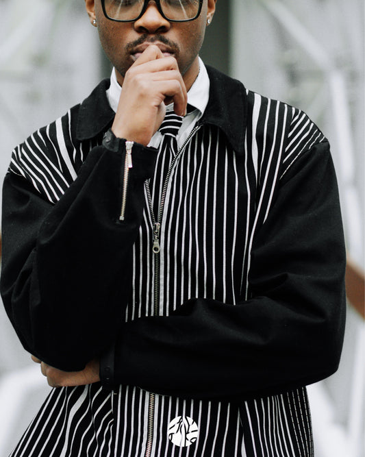 Zebra Stripe Zip Shirt
