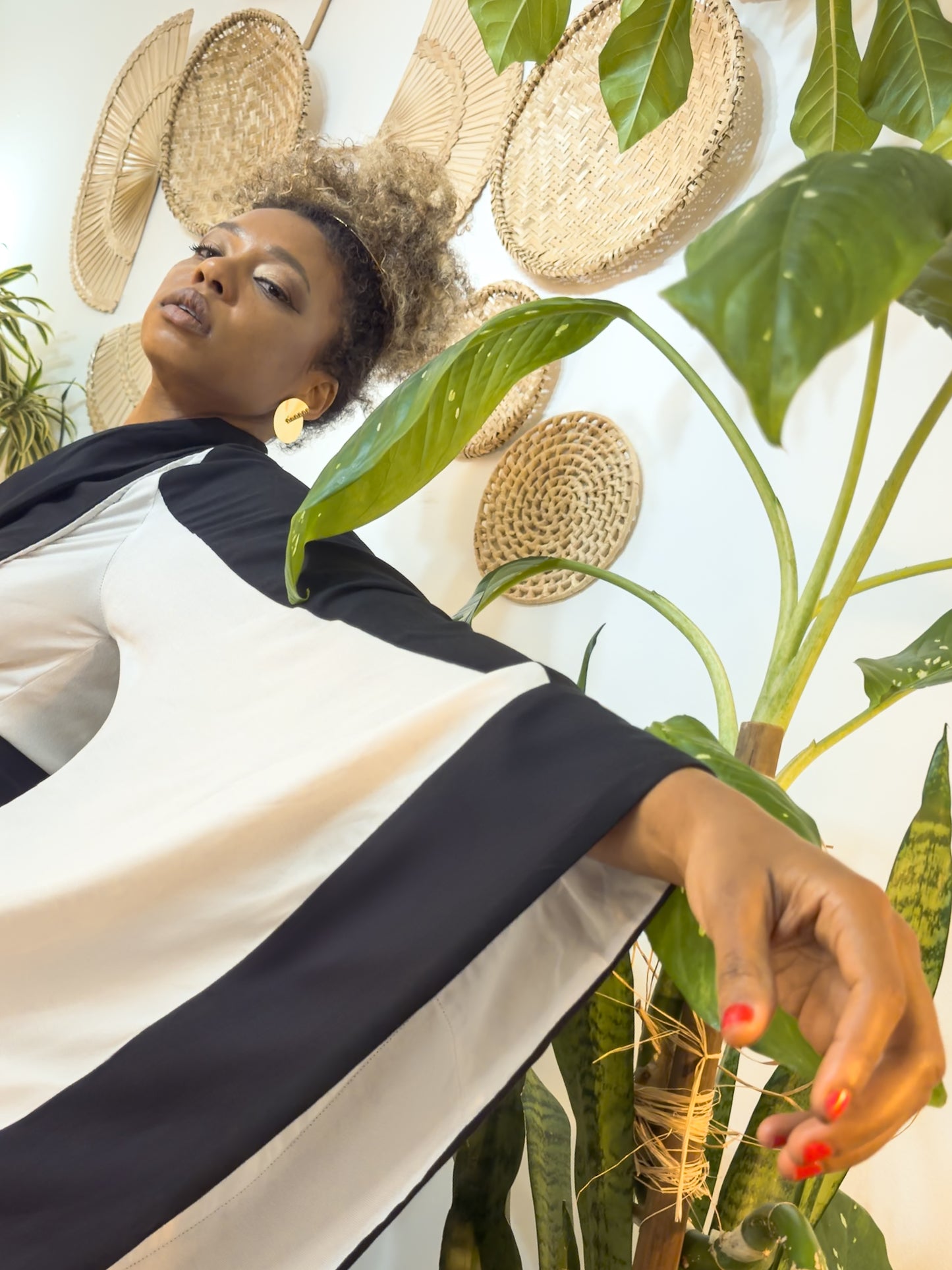 Kimono Africa in Flow Black and White