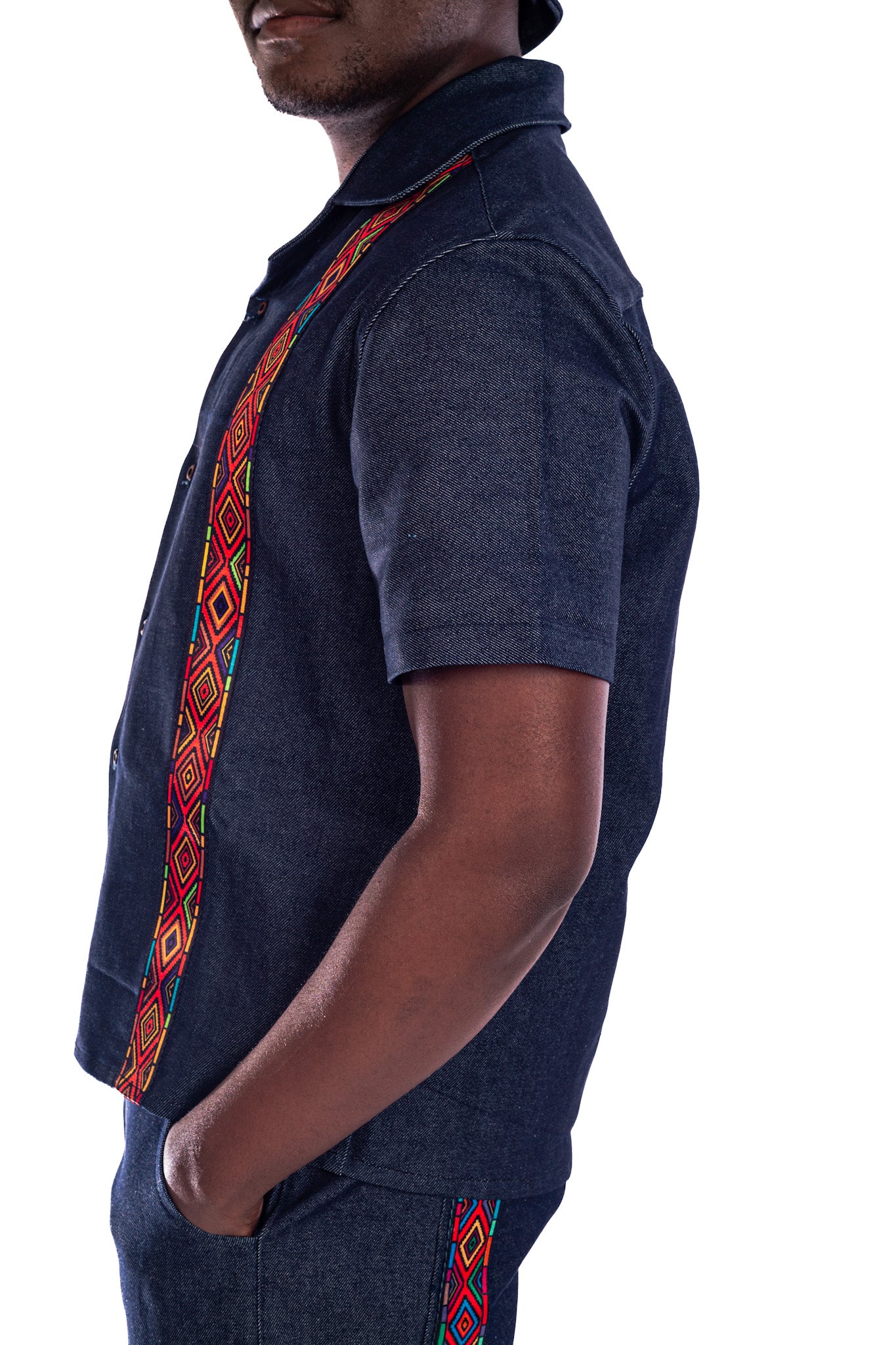 Men's streetwear denim shirt