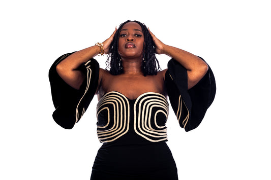 Nubian Queen Flair Crop Top – Maria Collection