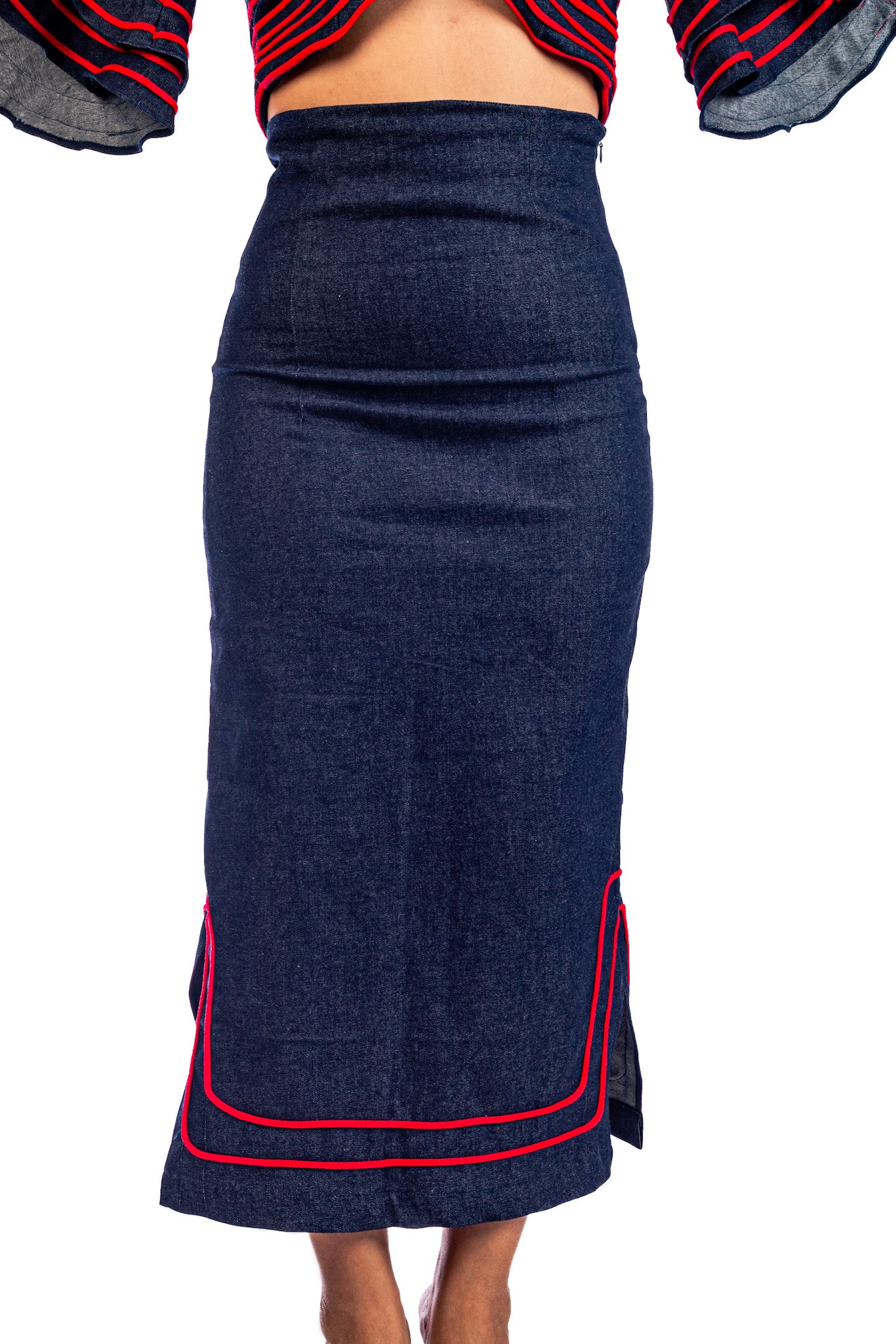 Nubian Queen Pencil Skirt – Maria Denim Collection