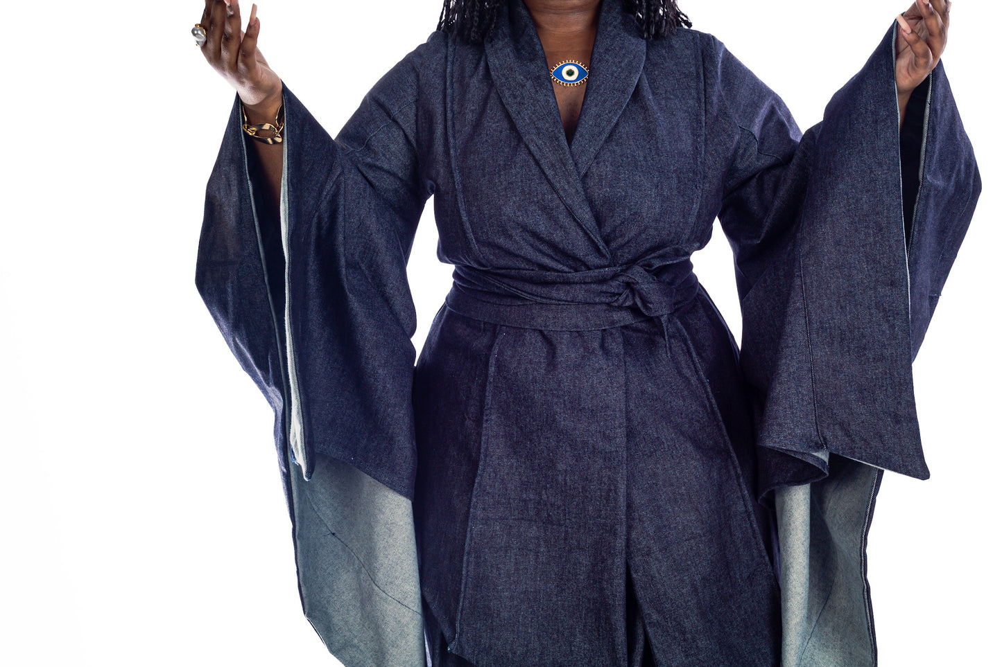 Women's Denim Kimono – Exclusive Design by Maria Denim Collection